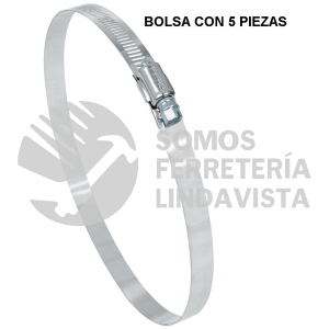 44254 AB-104 BOLSA CON 5 ABRAZADERAS REFORZADAS # 104 6-1/8 - 7" FIERO