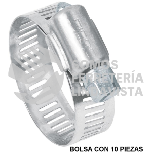 44237 AB-16 BOLSA CON 10 ABRAZADERAS REFORZADAS # 16 3/4 - 1-1/2" FIERO