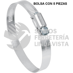 44246 AB-52 BOLSA CON 5 ABRAZADERAS REFORZADAS # 52 3-13/16 - 3-3/4" FIERO