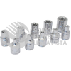 5200TX JUEGO DE DADOS TORX HEMBRA CUADRO DE 3/8" EN RIEL, 10 PIEZAS URREA