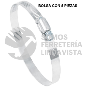 44250 AB-72 BOLSA CON 5 ABRAZADERAS REFORZADAS # 72 4-1/8 - 5" FIERO