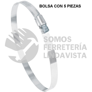 44252 AB-88 BOLSA CON 5 ABRAZADERAS REFORZADAS # 88 5-1/8 - 6" FIERO