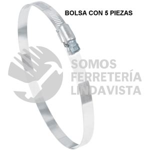 44253 AB-96 BOLSA CON 5 ABRAZADERAS REFORZADAS # 96 5-9/16 - 6-1/2" FIERO