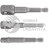 10752 ADA-3 JUEGO DE 3 ADAPTADORES PARA DADOS DE 1/4" 3/8" Y 1/2" TRUPER