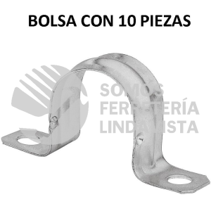 46925 AO-1 BOLSA CON 10 ABRAZADERAS 1" TIPO OMEGA PARA TUBO VOLTECK