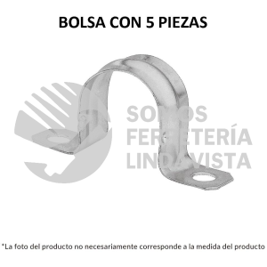 46928 AO-3 BOLSA CON 5 ABRAZADERAS 3" TIPO OMEGA PARA TUBO VOLTECK