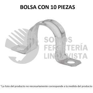 46924 AO-3/4 BOLSA CON 10 ABRAZADERAS 3/4" TIPO OMEGA PARA TUBO VOLTECK