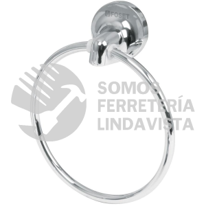 49396 AQA-77 TOALLERO DE ARGOLLA DE ACERO INOXIDABLE FOSET AQUA