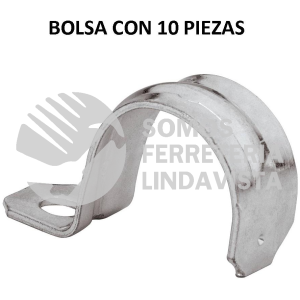 46922 AU-1 BOLSA CON 10 ABRAZADERAS 1" TIPO UÑA PARA TUBO VOLTECK