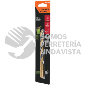 12740 BAV-1/8-B BROCA HSS 1/8" TRUGOLD PARA METAL EN BLISTER TRUPER