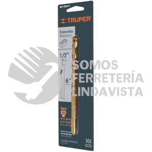 12760 BCT-1/2X6-B BROCA PARA CONCRETO DE 1/2 X 6" EN BLISTER TRUPER