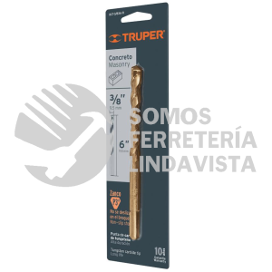 12759 BCT-3/8X6-B BROCA PARA CONCRETO DE 3/8 X 6" EN BLISTER TRUPER