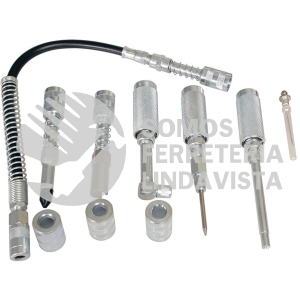 23600 JUEGO DE ACCESORIOS PARA INYECTOR DE GRASA, 7 PIEZAS URREA