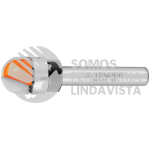 11464 BROU-MC1/2X BROCA PARA ROUTER MEDIA CAÑA 1/2" CON BALERO TRUPER