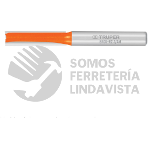 11452 BROU-R2-1/4M BROCA PARA ROUTER RECTA 2 FILOS 1/4" MEDIANA TRUPER
