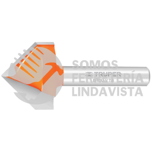 11467 BROU-V7/8 BROCA PARA ROUTER CORTE EN "V" 7/8" TRUPER