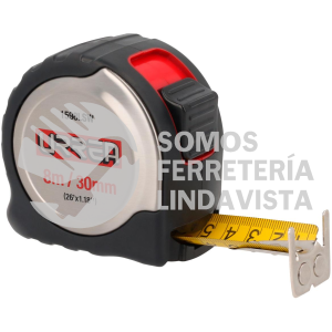 1598LSW FLEXOMETRO CON CARCASA DE ACERO INOXIDABLE 8 M X 30 MM URREA