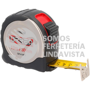 1599LSW FLEXOMETRO CON CARCASA DE ACERO INOXIDABLE 10 M X 30 MM URREA