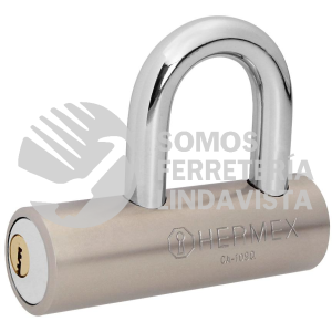43365 CA-109Q CANDADO DE ACERO 109MM GANCHO CORTO LLAVE DE PUNTOS HERMEX