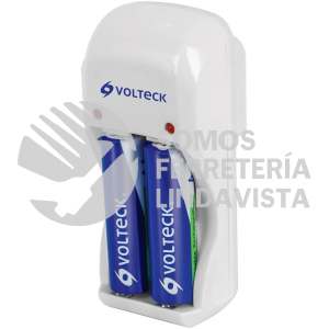 46044 CA-RE-8 CARGADOR DE PILAS AA AAA Y 9V INCLUYE 2 PILAS AA VOLTECK