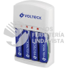 46045 CA-RE-9 CARGADOR DE PILAS AA AAA Y 9V INCLUYE 4 PILAS AA VOLTECK