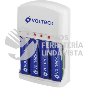 46045 CA-RE-9 CARGADOR DE PILAS AA AAA Y 9V INCLUYE 4 PILAS AA VOLTECK