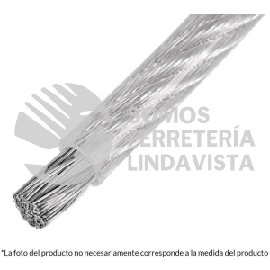 48806 CAB-1/8RX3 METRO DE CABLE RIGIDO 1/8" ACERO 7X7 RECUBIERTO PVC 300 M FIERO