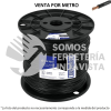 40118 CAB-10N-500 METRO DE CABLE THHW-LS 10 AWG NEGRO EN CARRETE DE 500 M VOLTECK
