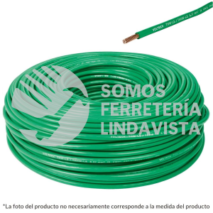 46063 CAB-10V ROLLO DE 100 M DE CABLE THHW-LS 10 AWG VERDE VOLTECK