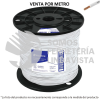 40113 CAB-12B-500 METRO DE CABLE THHW-LS 12 AWG BLANCO EN CARRETE DE 500 M VOLTECK