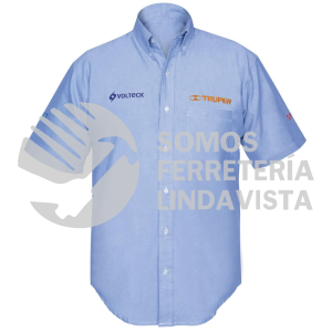 60349 CAM-AZ-CM CAMISA AZUL PARA CABALLERO MANGA CORTA TALLA M TRUPER