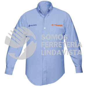 60345 CAM-AZ-LM CAMISA AZUL PARA CABALLERO MANGA LARGA TALLA M TRUPER