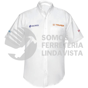 60365 CAM-BCO-CM CAMISA BLANCA PARA CABALLERO MANGA CORTA TALLA M TRUPER