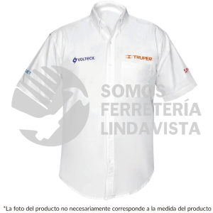 60364 CAM-BCO-CS CAMISA BLANCA PARA CABALLERO MANGA CORTA TALLA CH TRUPER