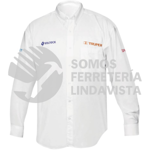60362 CAM-BCO-LL CAMISA BLANCA PARA CABALLERO MANGA LARGA TALLA G TRUPER