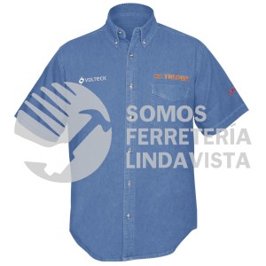 60341 CAM-MEZ-CM CAMISA DE MEZCLILLA PARA CABALLERO MANGA CORTA TALLA M TRUPER