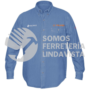 60337 CAM-MEZ-LM CAMISA DE MEZCLILLA PARA CABALLERO MANGA LARGA TALLA M TRUPER