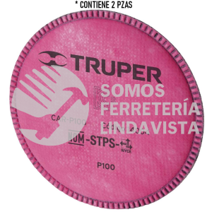 14004 CAR-P100 BOLSA CON 2 FILTROS DE REPUESTO R95 TRUPER