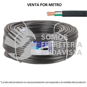 40006 CAUR-312 METRO DE CABLE USO EXTRA RUDO 3 X 12 AWG EN ROLLO DE 100 M VOLTECK