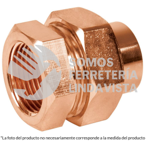 48882 CC-981 TUERCA UNION LATON COBRIZADO 1/2" ROSCA INTERIOR FOSET