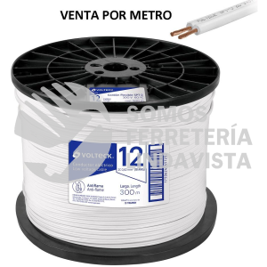 40044 CDU-12-300 METRO DE CORDON DUPLEX FLEXIBLE SPT 12 AWG EN CARRETE 300 M VOLTECK