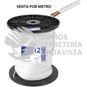 40046 CDU-12E-500 METRO DE CORDON DUPLEX 12 AWG CARRETE 500 M VOLTECK