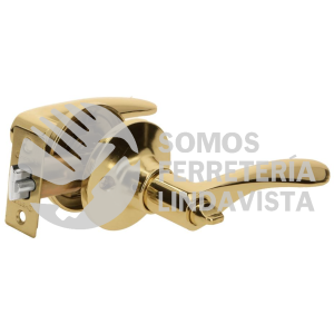 20032 CEMA-1RB CERRADURA MANIJA RECAMARA LATON BRILLANTE CIL METAL HERMEX