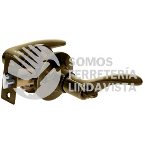 20034 CEMA-2RB CERRADURA MANIJA RECAMARA LATON ANTIGUO CIL METALICOHERMEX