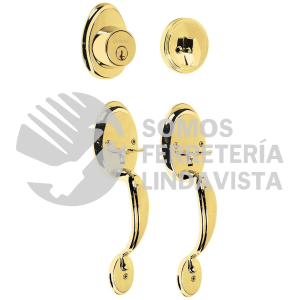 23676 CEP-11JJP DOBLE JALADERA PERILLA Y CERROJO MARIPOSA BRILLANTEHERMEX