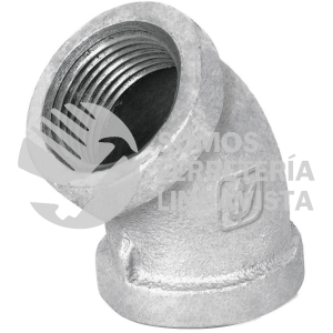 47540 CG-862 CODO 45GRADOS ACERO GALVANIZADO DE 3/4" FOSET