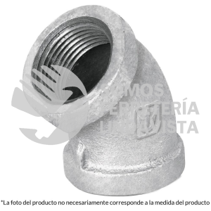 48754 CG-866 CODO 45GRADOS ACERO GALVANIZADO DE 2" FOSET