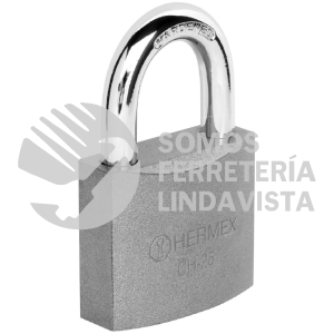 43796 CHB-25 CANDADO DE HIERRO 25 MM GANCHO CORTO EN BLISTER HERMEX