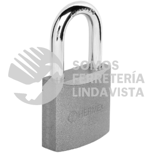 43798 CHB-25L CANDADO DE HIERRO 25 MM GANCHO LARGO EN BLISTER HERMEX