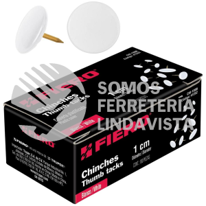 41252 CHI-100B CAJA CON 100 CHINCHES BLANCAS FIERO